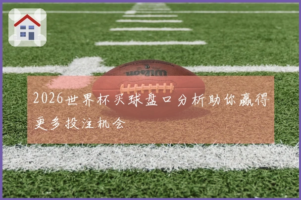 2026世界杯买球盘口分析助你赢得更多投注机会